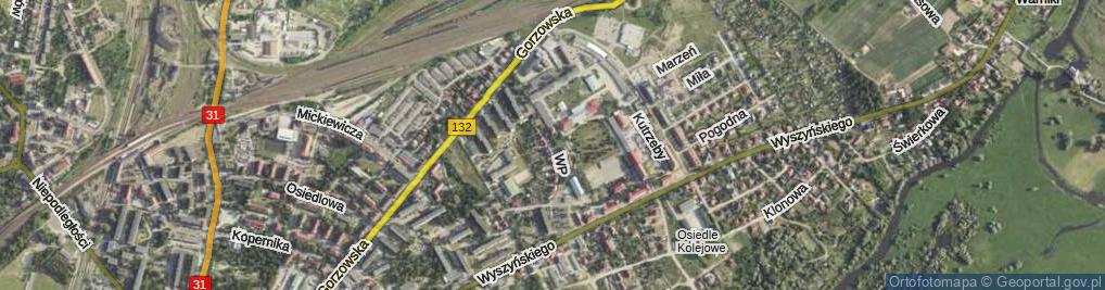 Zdjęcie satelitarne Wojska Polskiego ul.